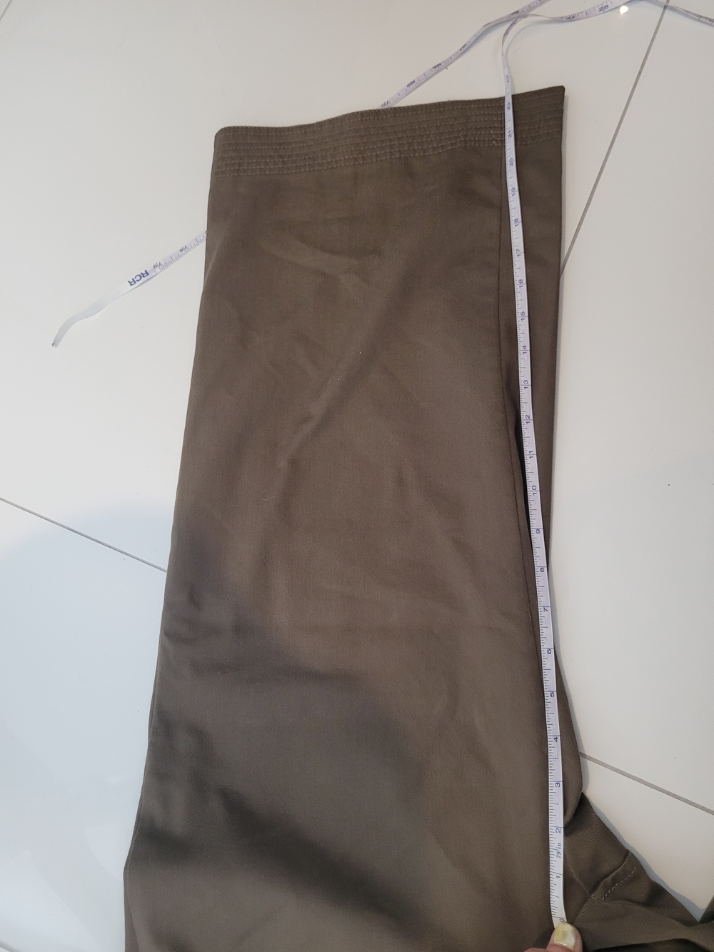 Banana Republic NWOT Olive Off-Shoulder Ruffle Jumpsuit with Tie Waist  Size 4 - Picture 10 of 14